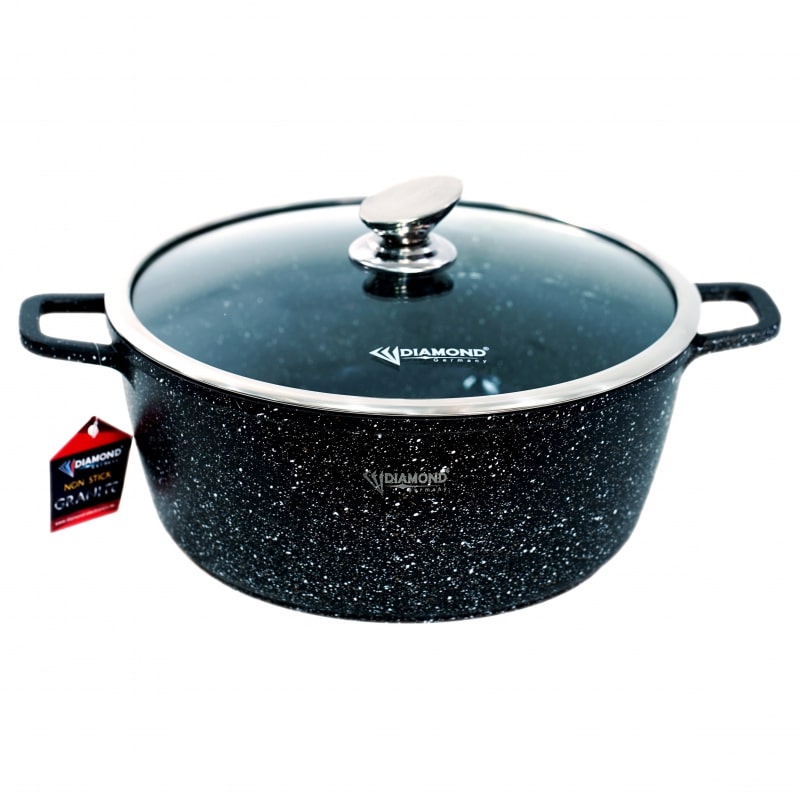 Կաթսա Diamond DMA-1730 Ալյումին / Գրանիտ 30սմ 9լ Սև 2